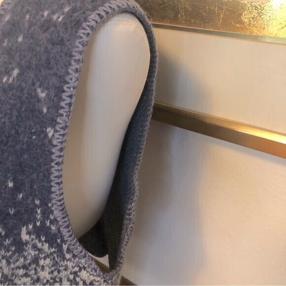 Winona Women's‎ Large Vintage Wool Blue White Knit Horse Southwest Animal Vest - Picture 5 of 15